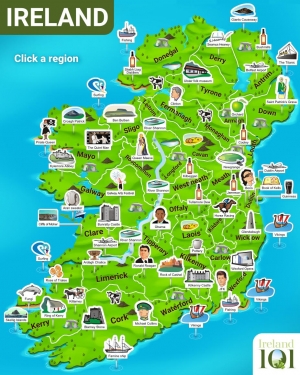 ireland tourist map